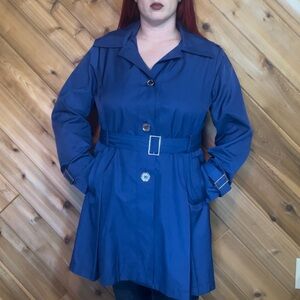 Michael Kors Blue Trench Coat, XL